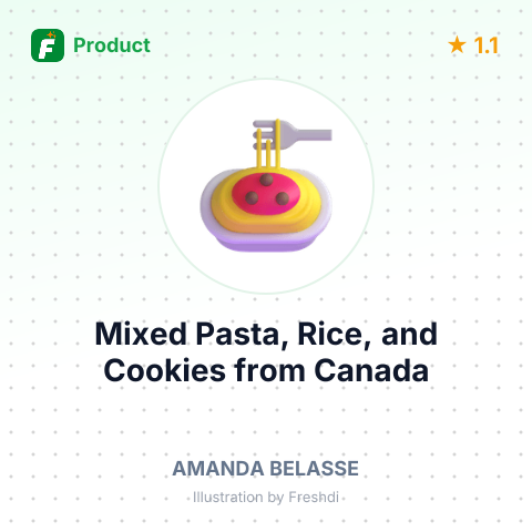 Mixed Pasta, Rice, and Cookies – summary card, no photo uploaded yet
