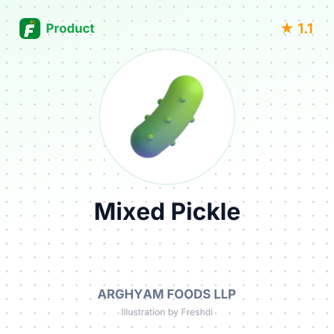 Mixed Pickle – summary card, no photo uploaded yet