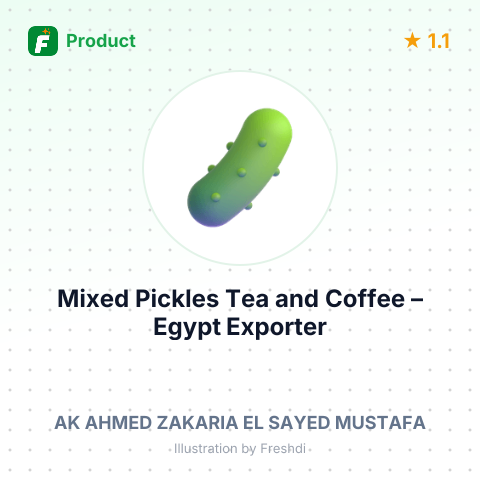 Mixed Pickles, Tea, and Coffee – summary card, no photo uploaded yet