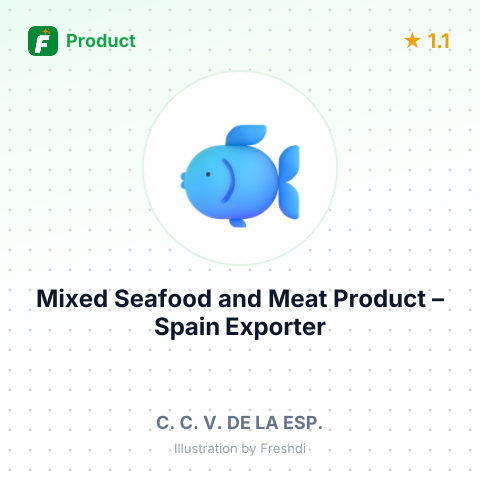 Mixed Seafood and Meat Product – summary card, no photo uploaded yet