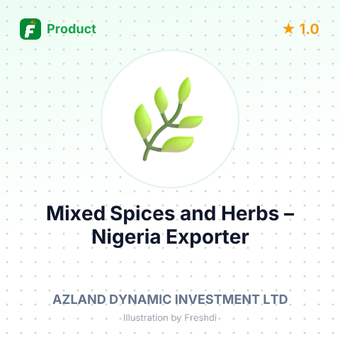 Mixed Spices and Herbs – summary card, no photo uploaded yet