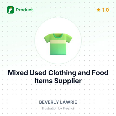 Mixed Used Clothing and Food Items – summary card, no photo uploaded yet