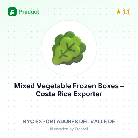 Mixed Vegetable Frozen Boxes – summary card, no photo uploaded yet