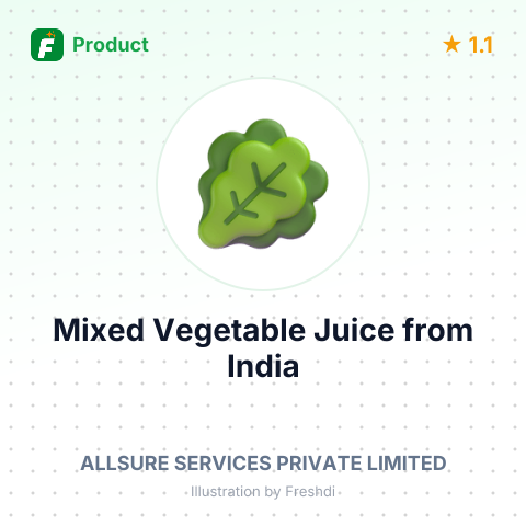 Mixed Vegetable Juice – summary card, no photo uploaded yet