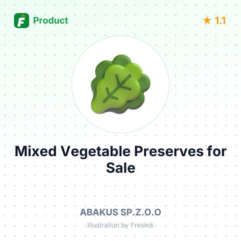 Mixed Vegetable Preserves and Seasonings – summary card, no photo uploaded yet