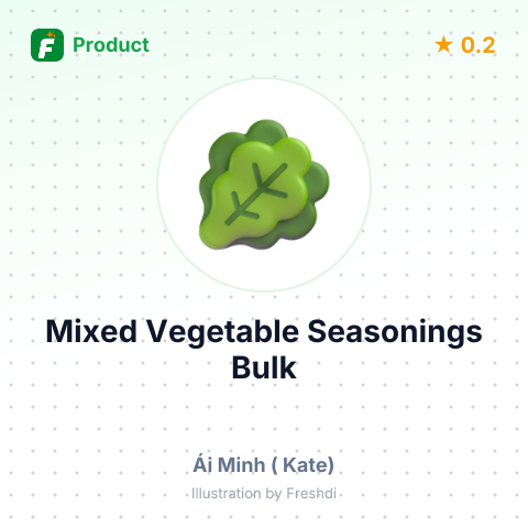 Mixed Vegetable Seasonings and Condiments – summary card, no photo uploaded yet