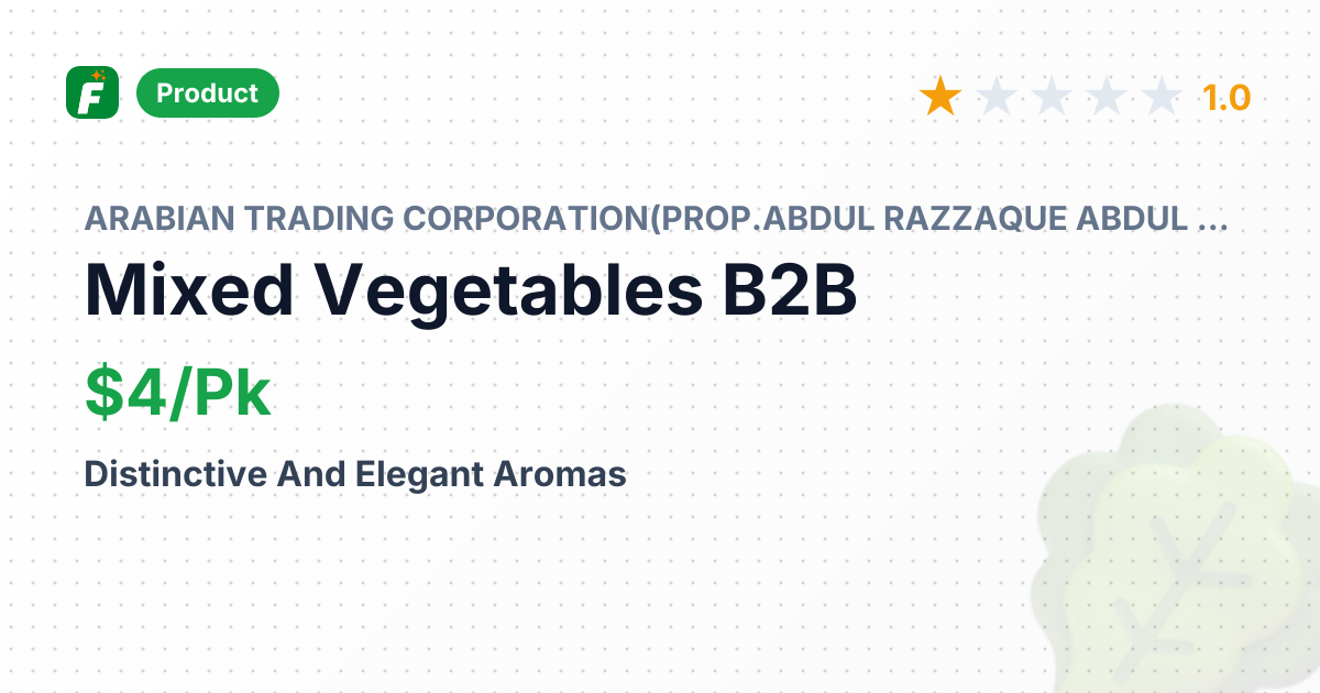 Mixed Vegetables (Artichoke, Asparagus, Mushroom, Truffle) – product summary card, no photo uploaded yet