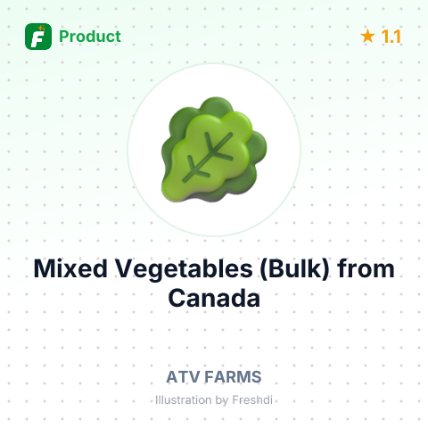 Mixed Vegetables (Bulk) – summary card, no photo uploaded yet