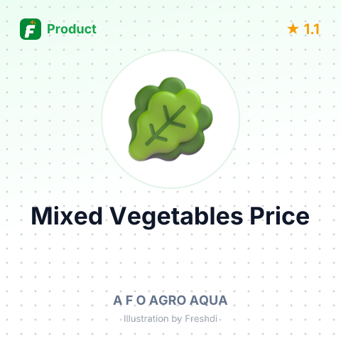 Mixed Vegetables (Edible Vegetables) – summary card, no photo uploaded yet