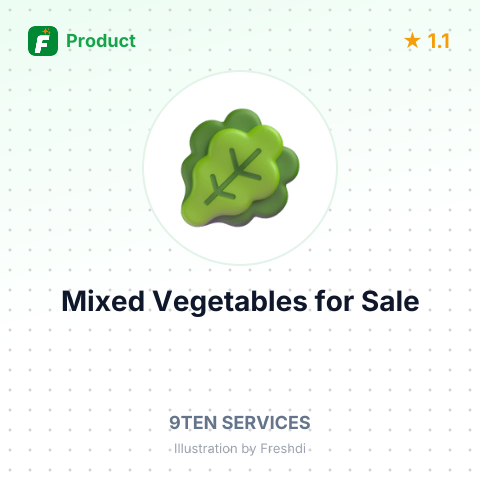 Mixed Vegetables & Fruits - Green Mango – summary card, no photo uploaded yet