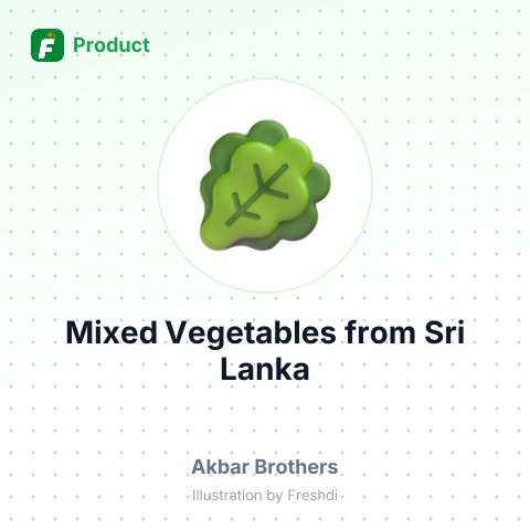 Mixed Vegetables – summary card, no photo uploaded yet