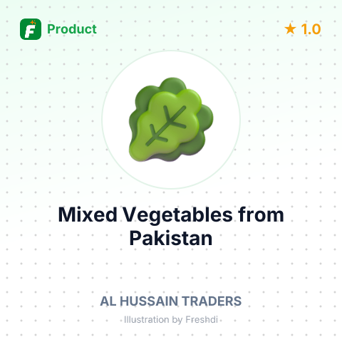 Mixed Vegetables – product summary card, no photo uploaded yet