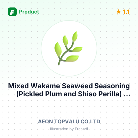 Mixed Wakame Seaweed Seasoning (Pickled Plum and Shiso Perilla) – summary card, no photo uploaded yet