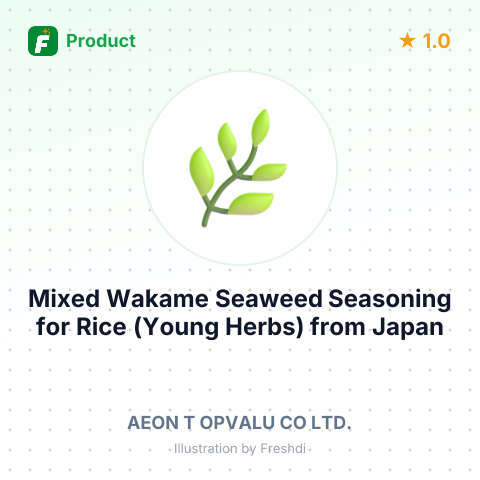 Mixed Wakame Seaweed Seasoning for Rice (Young Herbs) – summary card, no photo uploaded yet