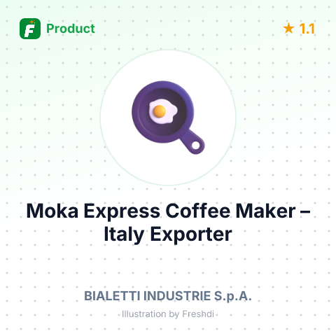Moka Express Coffee Maker – summary card, no photo uploaded yet