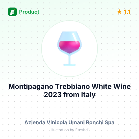 Montipagano Trebbiano White Wine 2023 – summary card, no photo uploaded yet