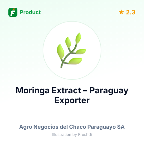 Moringa Extract – summary card, no photo uploaded yet