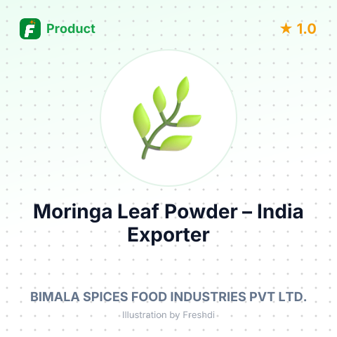 Moringa Leaf Powder – summary card, no photo uploaded yet