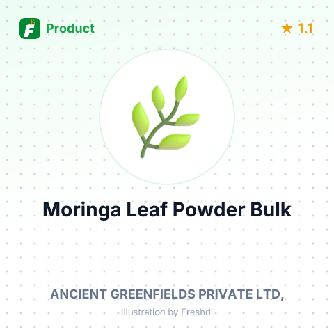 Moringa Leaf Powder – summary card, no photo uploaded yet