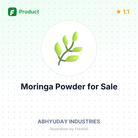 Moringa Leaves Powder – summary card, no photo uploaded yet