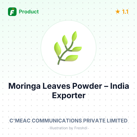 Moringa Leaves Powder – summary card, no photo uploaded yet