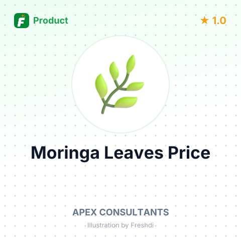 Moringa Leaves T-Cut – summary card, no photo uploaded yet