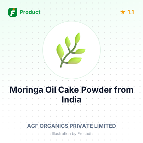 Moringa Oil Cake Powder – summary card, no photo uploaded yet
