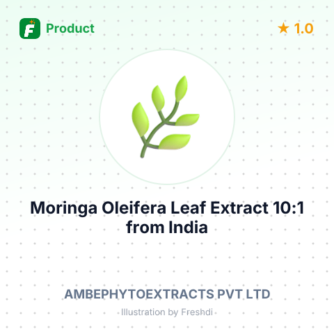 Moringa Oleifera Leaf Extract 10:1 – summary card, no photo uploaded yet
