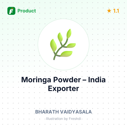 Moringa Powder – summary card, no photo uploaded yet