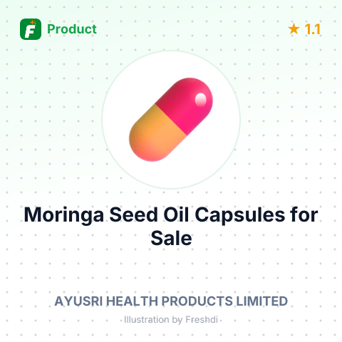 Moringa Seed Oil Capsules – summary card, no photo uploaded yet