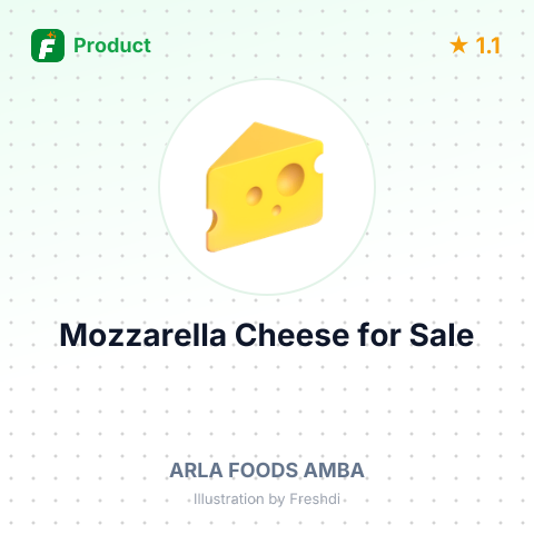 Mozzarella Cheese – product summary card, no photo uploaded yet