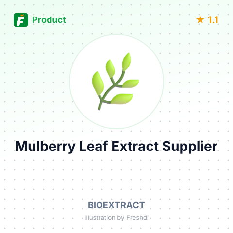 Mulberry Leaf Extract (Morus Alba) – summary card, no photo uploaded yet