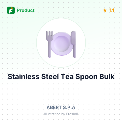 Murano Stainless Steel Tea Spoon – summary card, no photo uploaded yet