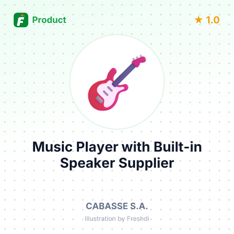Music Player with Built-in Speaker – summary card, no photo uploaded yet