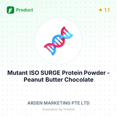 Mutant ISO SURGE Protein Powder - Peanut Butter Chocolate – summary card, no photo uploaded yet