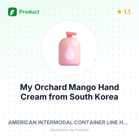 My Orchard Mango Hand Cream – summary card, no photo uploaded yet