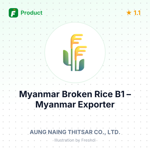 Myanmar Broken Rice B1 – summary card, no photo uploaded yet