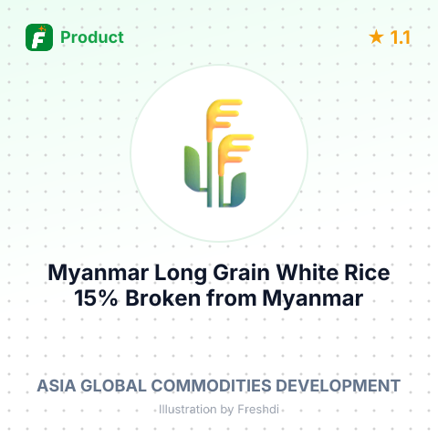Myanmar Long Grain White Rice 15% Broken – summary card, no photo uploaded yet