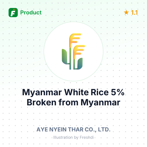 Myanmar White Rice 5% Broken – summary card, no photo uploaded yet