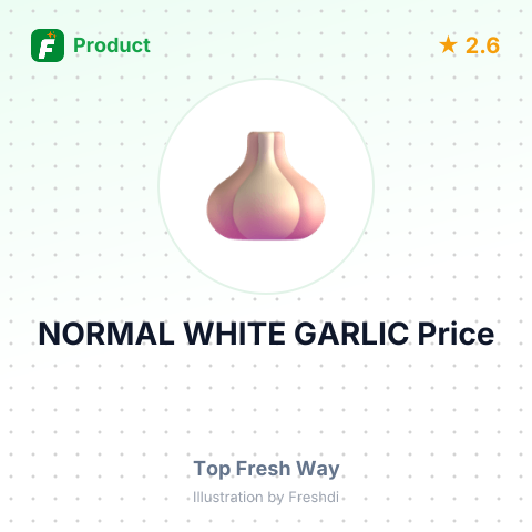 NORMAL WHITE GARLIC – summary card, no photo uploaded yet