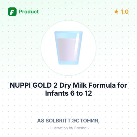 NUPPI GOLD 2 Dry Milk Formula for Infants 6 to 12 Months – summary card, no photo uploaded yet