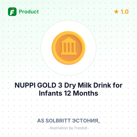 NUPPI GOLD 3 Dry Milk Drink for Infants 12 Months and Older – product summary card, no photo uploaded yet