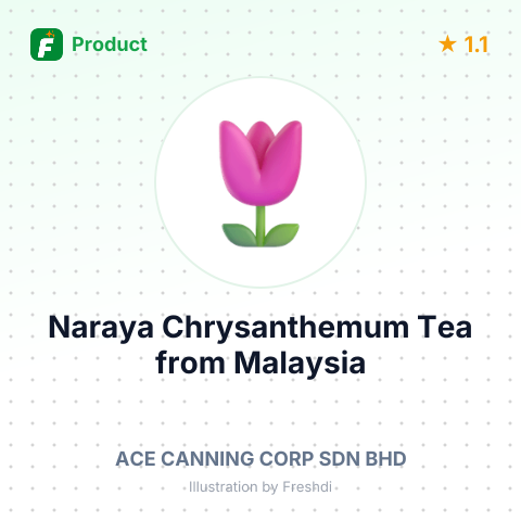 Naraya Chrysanthemum Tea – summary card, no photo uploaded yet