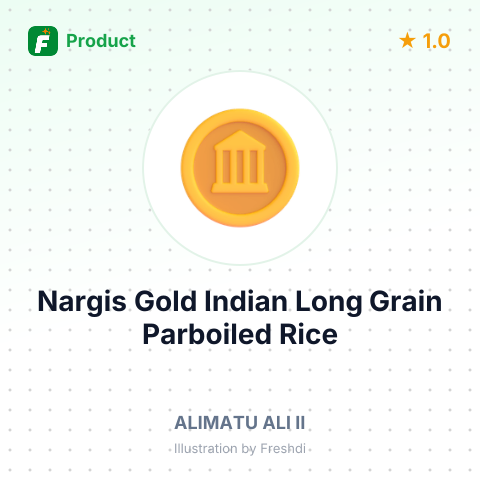 Nargis Gold Indian Long Grain Parboiled Rice – summary card, no photo uploaded yet