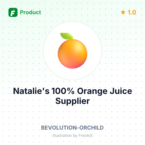 Natalie's 100% Orange Juice – summary card, no photo uploaded yet
