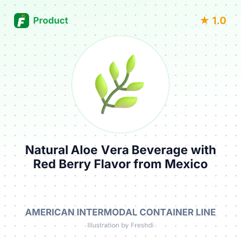 Natural Aloe Vera Beverage with Red Berry Flavor – summary card, no photo uploaded yet