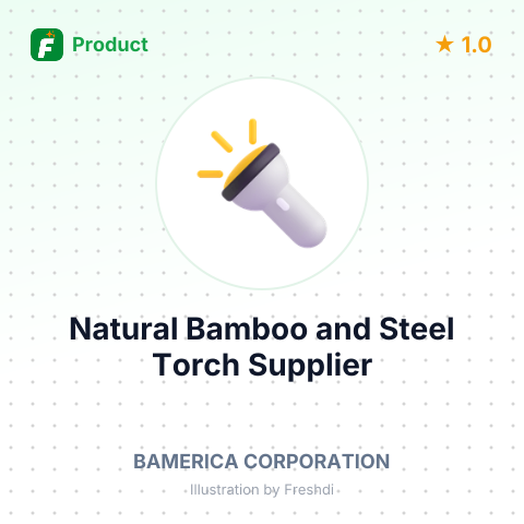 Natural Bamboo and Steel Torch – summary card, no photo uploaded yet