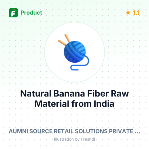 Natural Banana Fiber Raw Material – summary card, no photo uploaded yet
