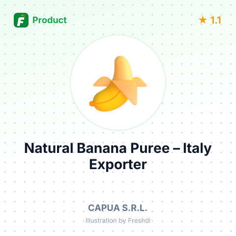 Natural Banana Puree – summary card, no photo uploaded yet
