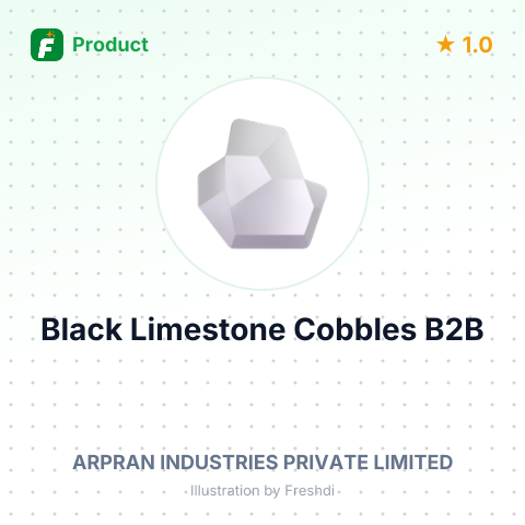 Natural Black Limestone Cobbles – summary card, no photo uploaded yet